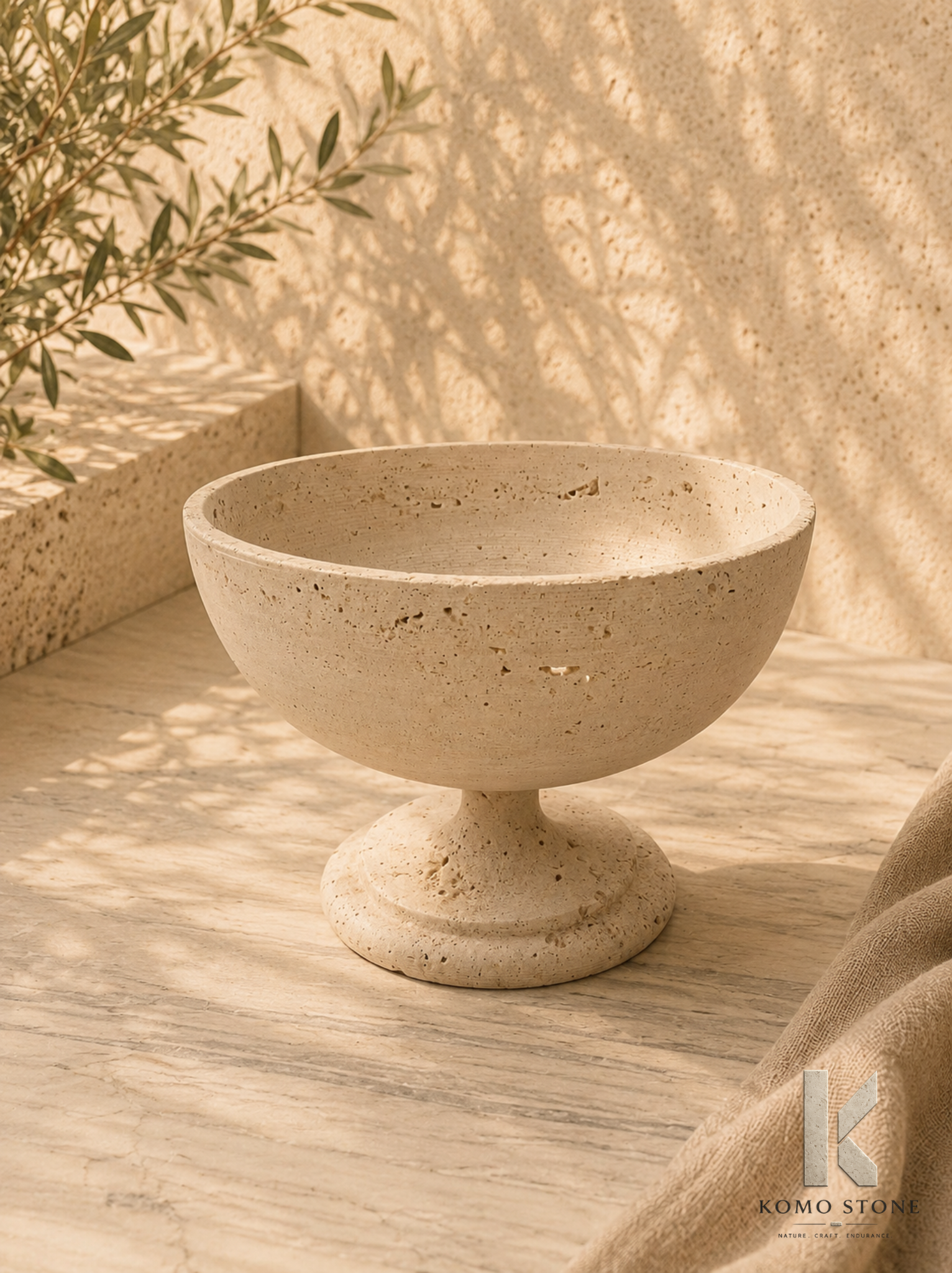 ظرف پذیرایی تراورتن دال